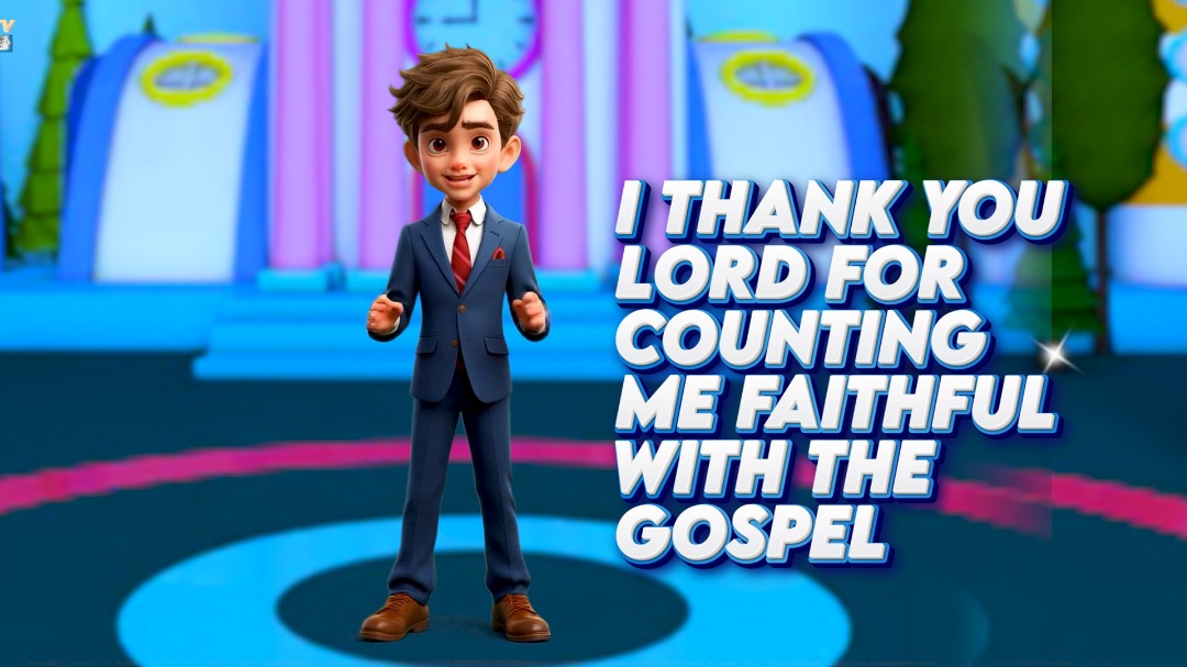 I THANK YOU LORD FOR COUNTING ME FAITHFUL WITH THE GOSPEL !