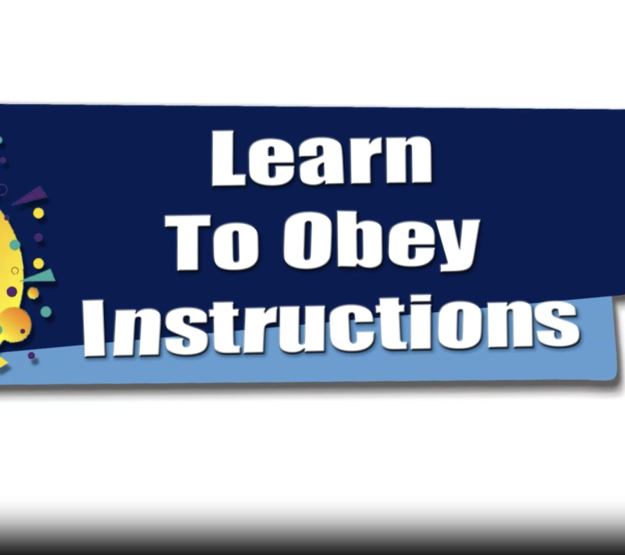 LEARN TO OBEY INSTRUCTIONS